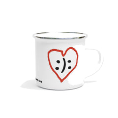 Enamel mug with print
