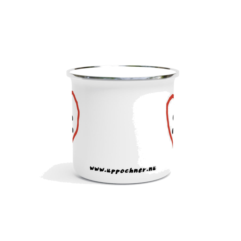 Enamel mug with print