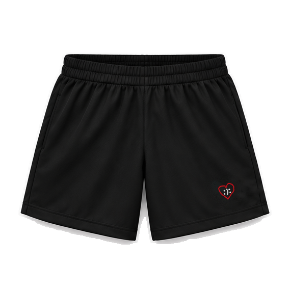 Träningsshorts med brodyr